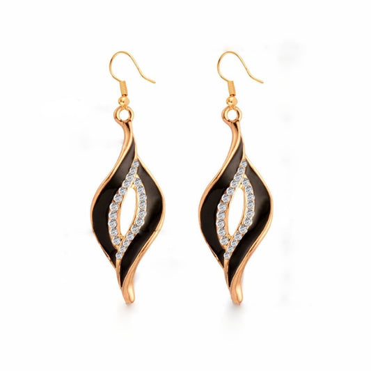 Enchanting Cubic Zirconia Gold Plated Earrings