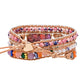 Romantic Mixed Color Calcite Wrap Bracelet