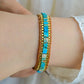 Türkises Goldenes Kriegerarmband