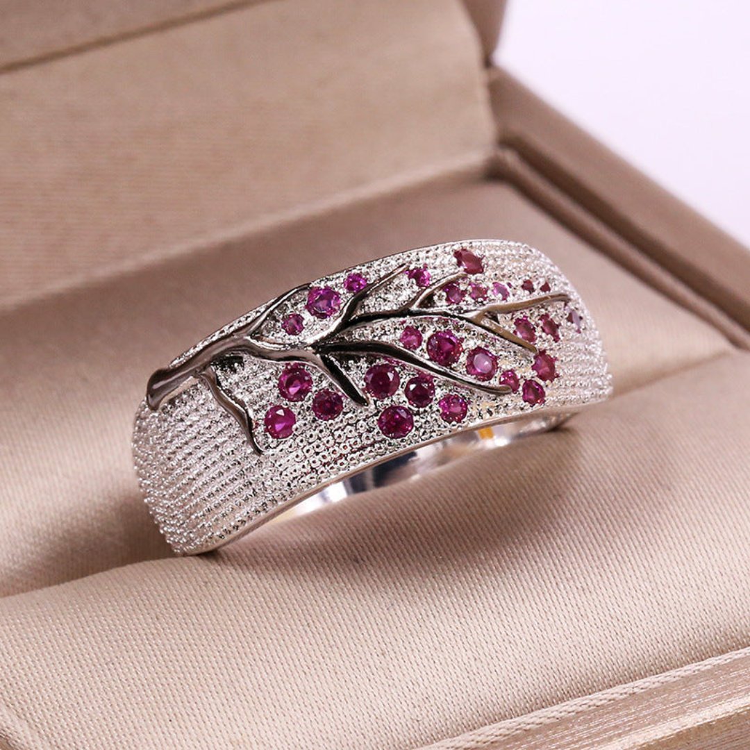 Elegant Tree of Zirconia Ring