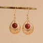 Elegant Drop Gold Tone Earrings