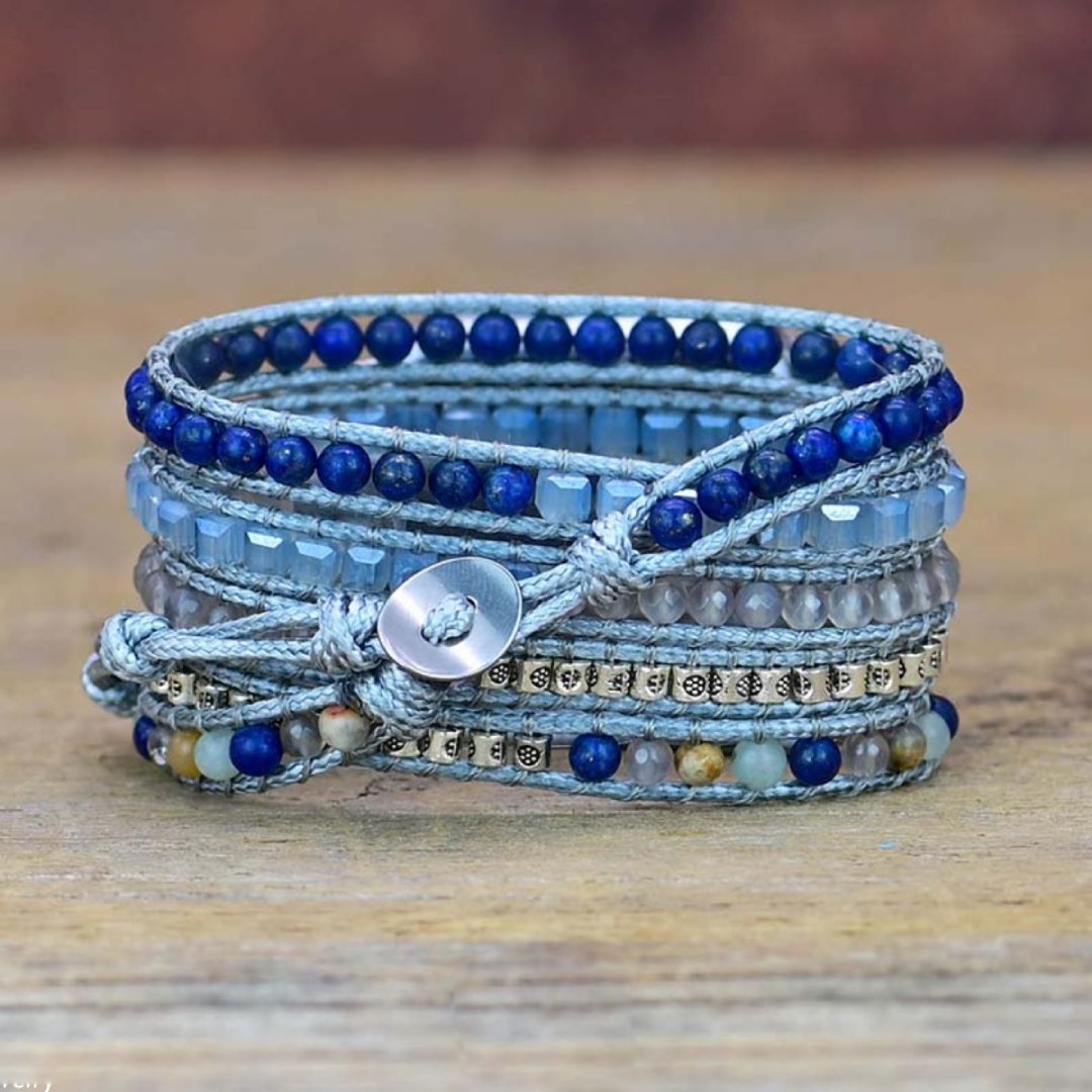Apple Watch Armband aus Naturstein Lapislazuli 