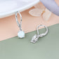 White Fire Opal 925 Sterling Silver Earrings