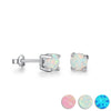 Classic Fire Opal Sterling Silver Earrings