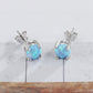 Classic Fire Opal Sterling Silver Earrings
