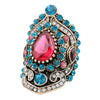 Vintage Turkish Garnet Gold Plated Ring