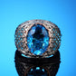 Ottoman Sultan Eye Aquamarine Ring