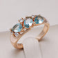 Vintage Topas Rosévergoldeter Ring