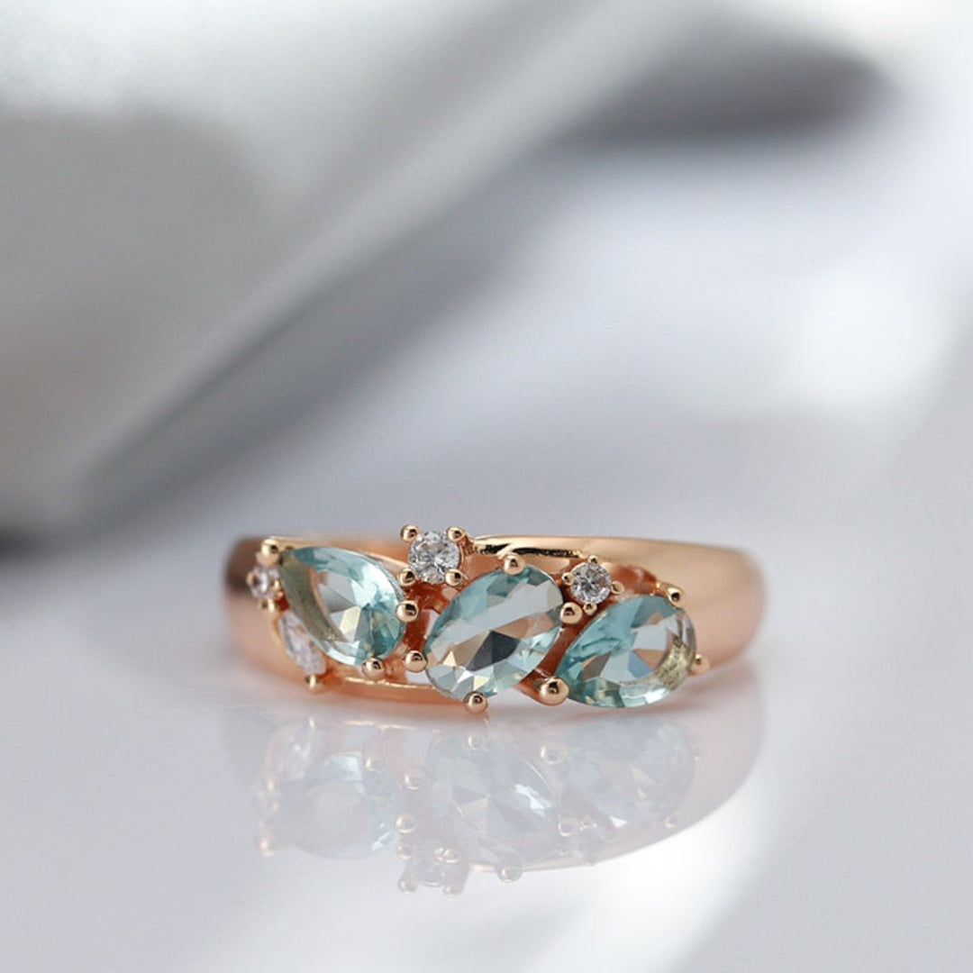 Vintage Topas Rosévergoldeter Ring