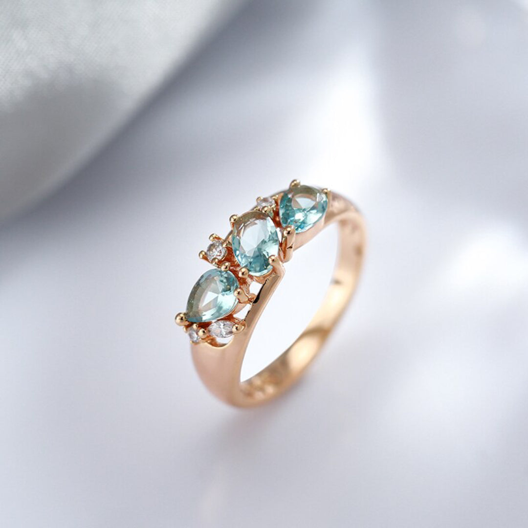 Vintage Topas Rosévergoldeter Ring