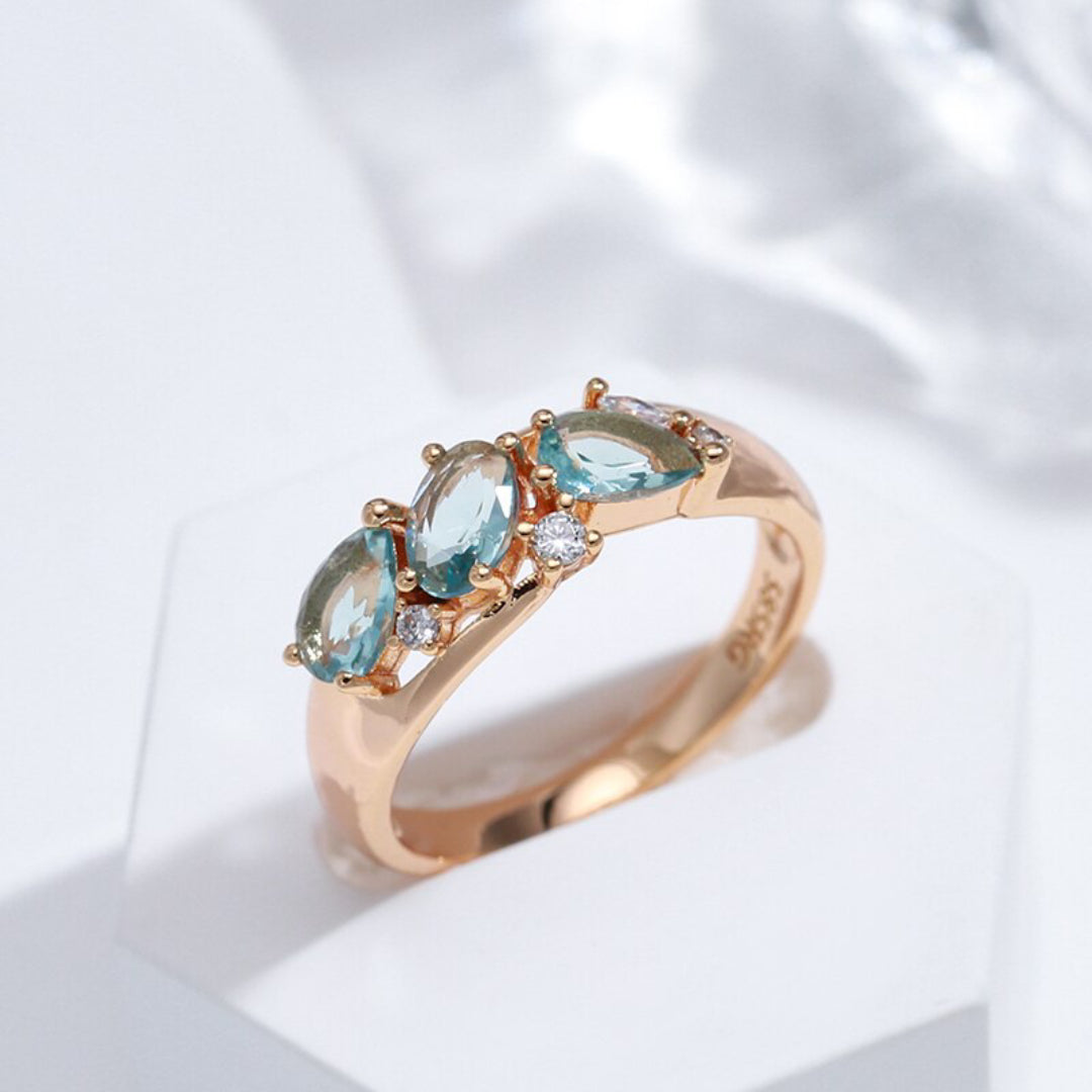 Vintage Topas Rosévergoldeter Ring