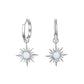 Sun Fire Opal Hoop Earrings
