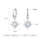 Sun Fire Opal Hoop Earrings