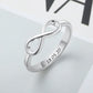 Infinity Silver Color Personalized Ring