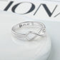 Infinity Silver Color Personalized Ring