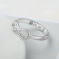 Infinity Silver Color Personalized Ring