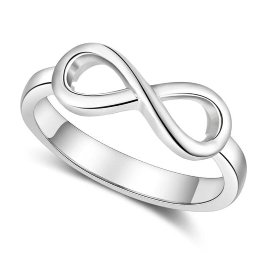 Infinity Silver Color Personalized Ring