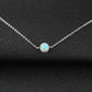 Chic Blue Opal Sterling Silver Bracelet