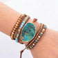 Ocean Jasper Golden Bracelet