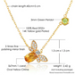 Spiritual Bee Citrine Gold Plated Necklace