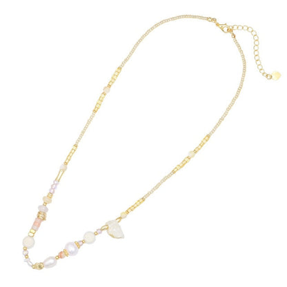 Elegante Boho Perlenkette