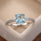 Stylish Topaz Silver Ring
