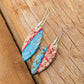 Elegant Red Leaf Emperor Earrings