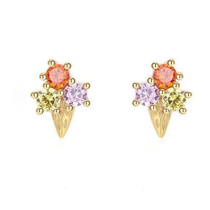 Sweet Ice Cream Stud Earrings