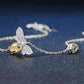 Spiritual Bee Citrine Gold Plated Bracelet