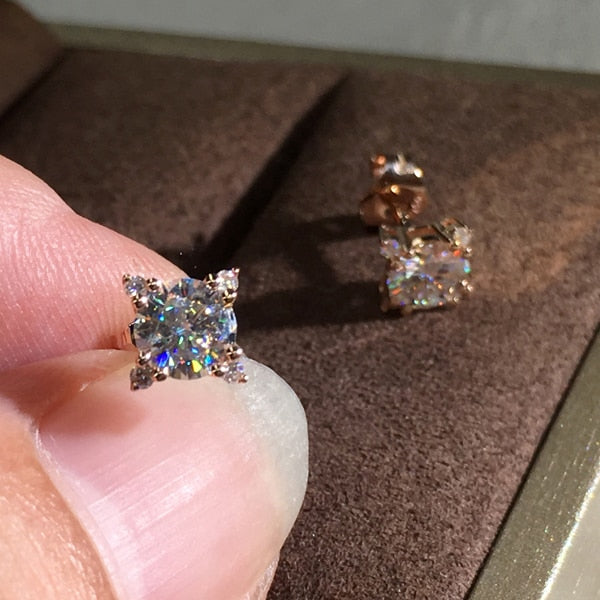 Glowing Flower Stud Earrings