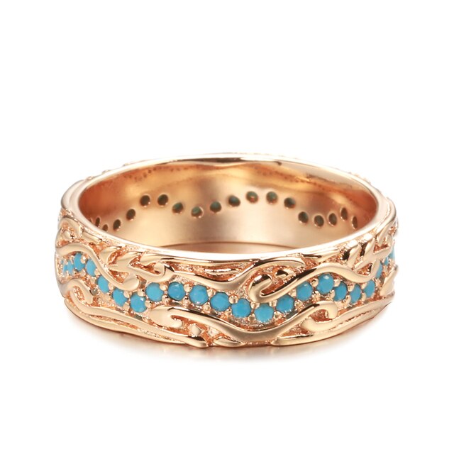 Vintage Türkis 585 Roségold Ring