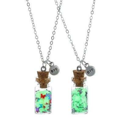 Butterfly Luminous Bottle Necklaces