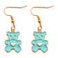 Cute Bear Charm Dangle Earrings