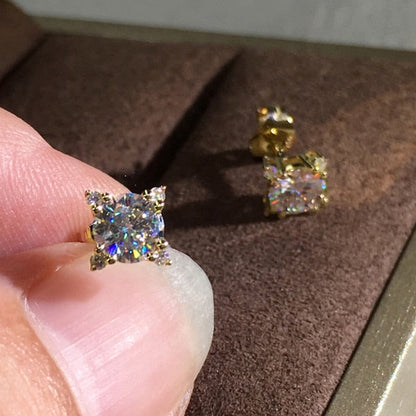 Glowing Flower Stud Earrings