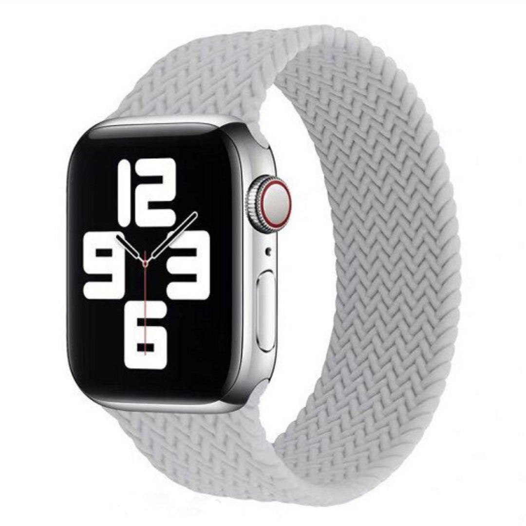 Geflochtenes Solo Grey Apple Watch Armband