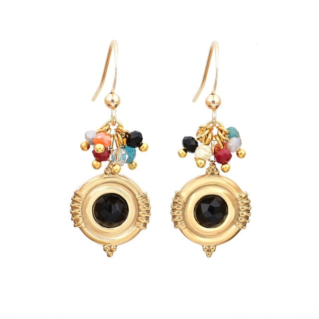 Boho Design Natural Stones Earrings