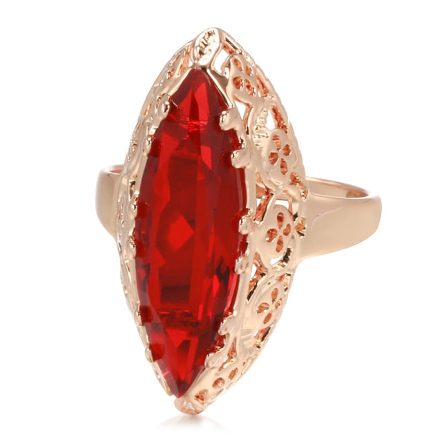 Vintage Rubin 14K Roségold Ring 