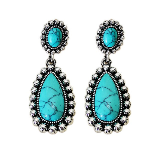 Spiritual Turquoise Boho Earrings