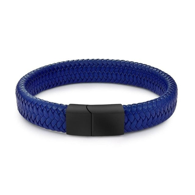 Geflochtenes Armband aus echtem Leder