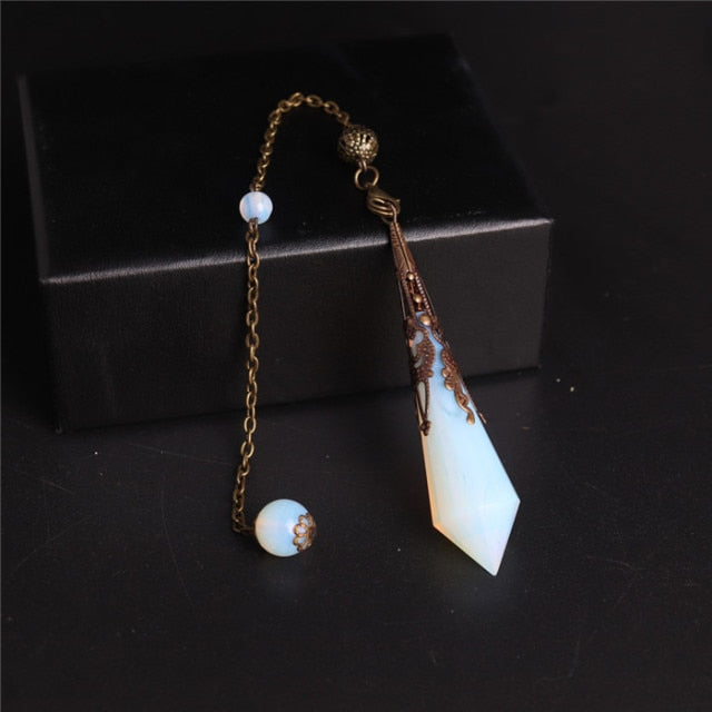 Natural Stone Amulet Pendulum
