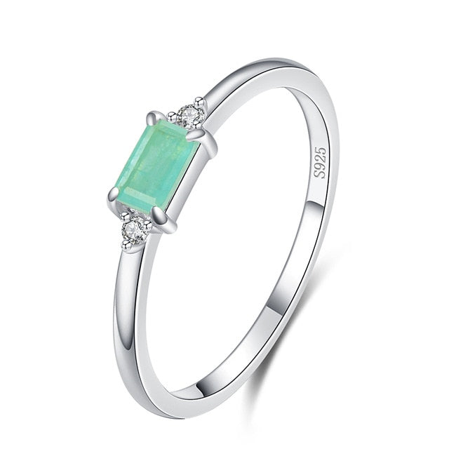 Paraiba Tourmaline Sterling Silver Ring