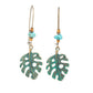 Turquoise Leaf Earrings