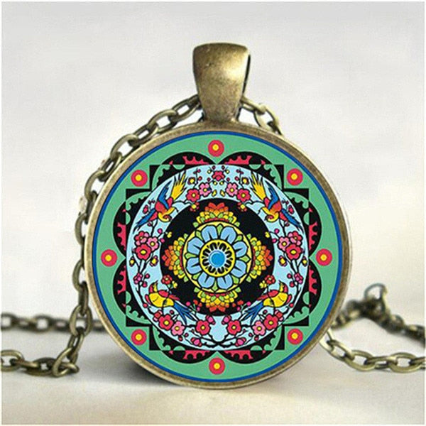Tibetische Mandala-Halskette