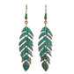 Turquoise Leaf Earrings