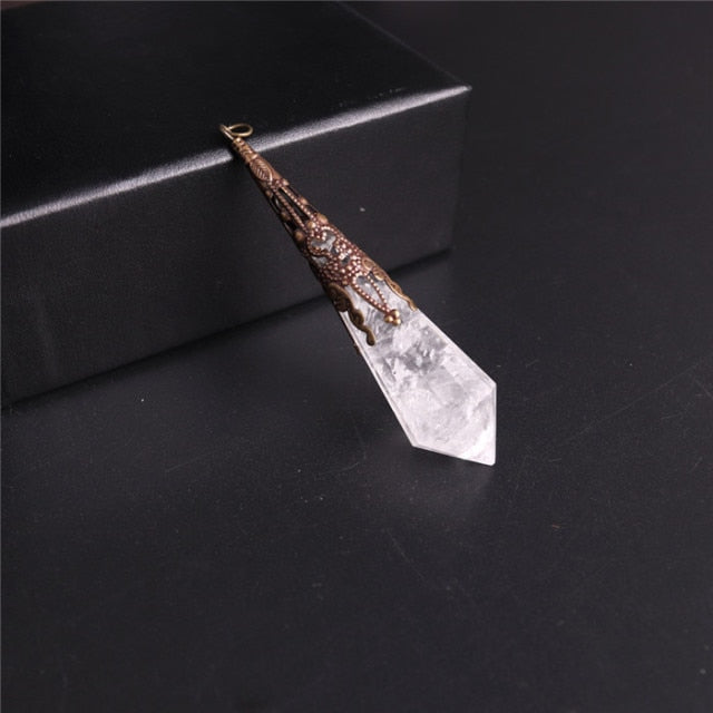 Natural Stone Amulet Pendulum