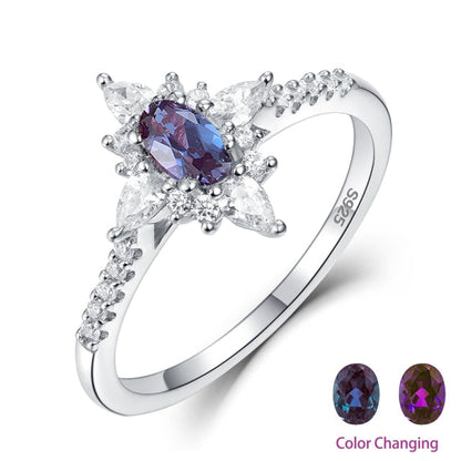 Emma Alexandrit 925 Sterling Silber Ring