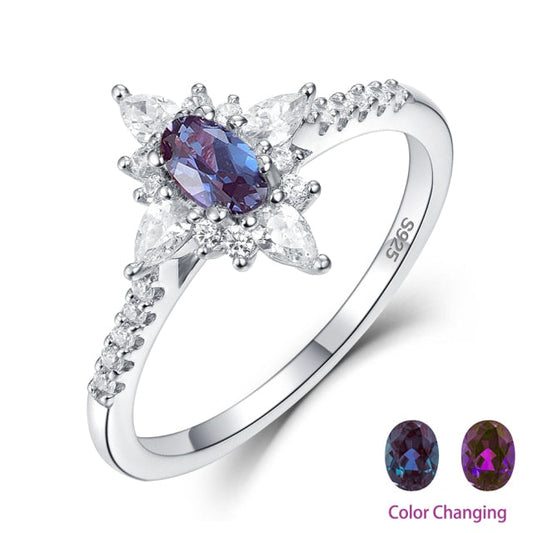 Emma Alexandrite 925 Sterling Silver Ring