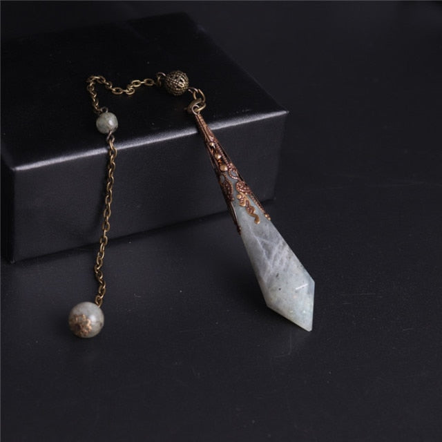 Natural Stone Amulet Pendulum