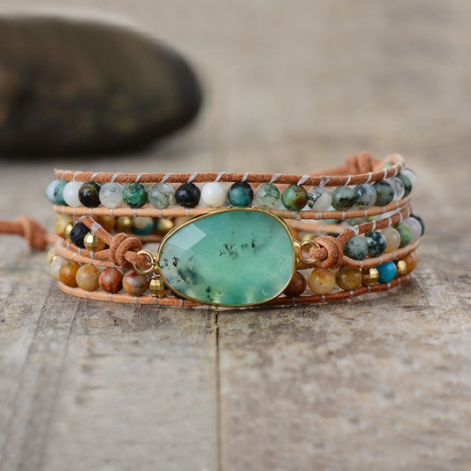 Jade Protection Wrap Bracelet