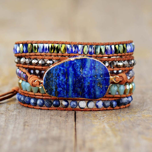 Indigo Lapis Lazuli & Sodalite Bracelet